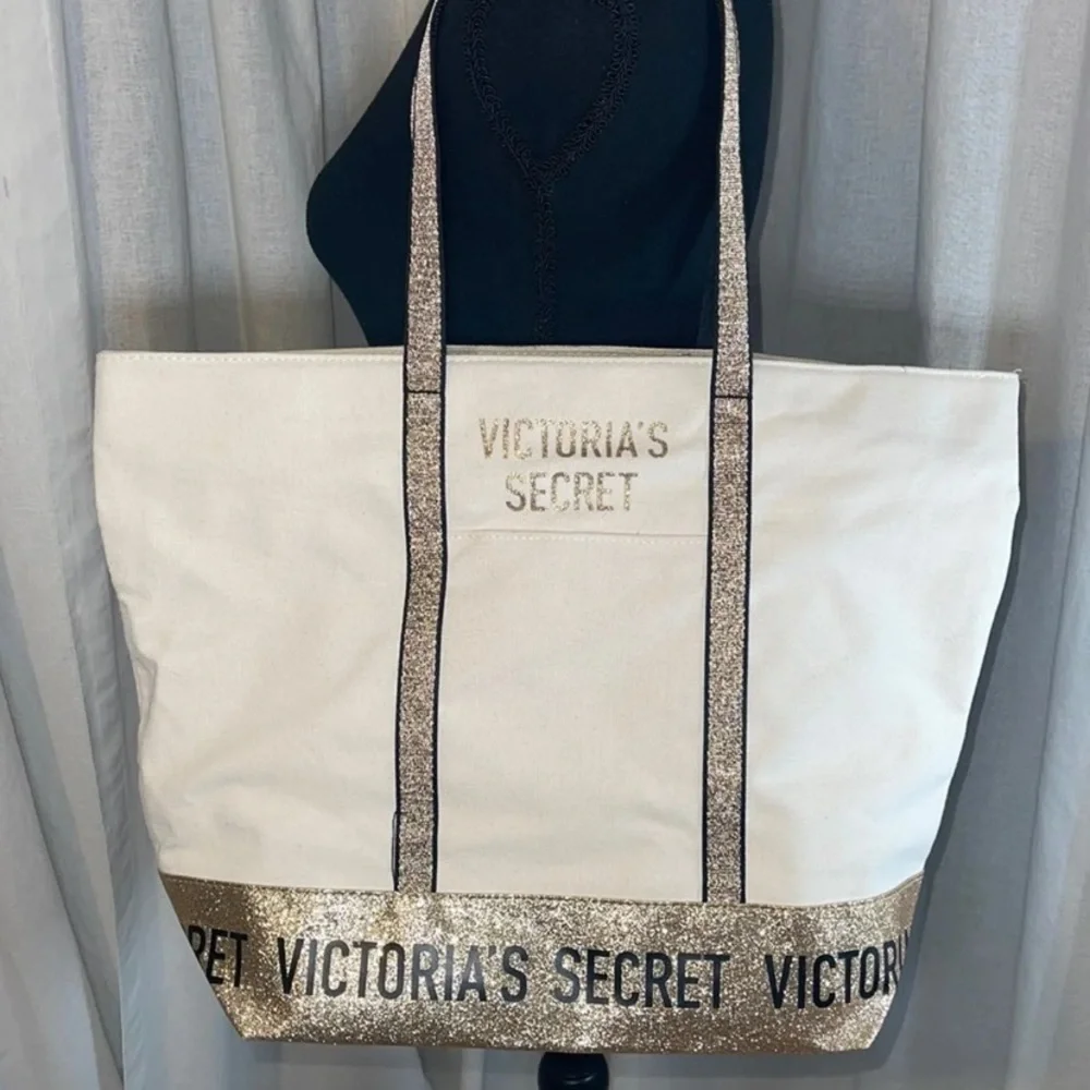 New Large canvas tote/bag Victorias Secret